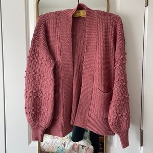 Madewell bobble sleeve cardigan